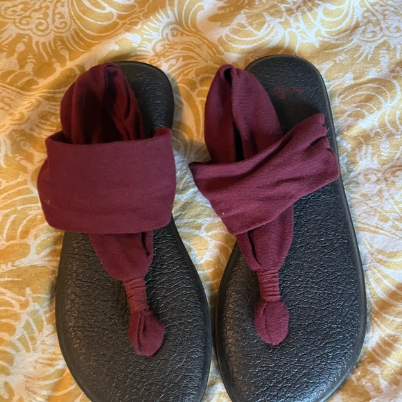 Sanuk yoga mat Sling flip flop, SZ 7 - Picture 3 of 3